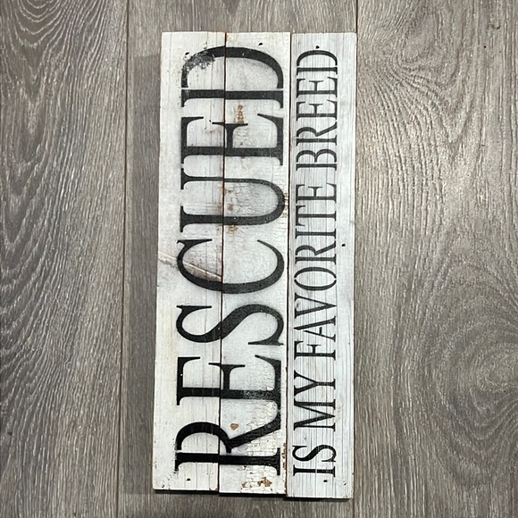 Vintage Rescued Wooden Sign - Picture 1 of 5